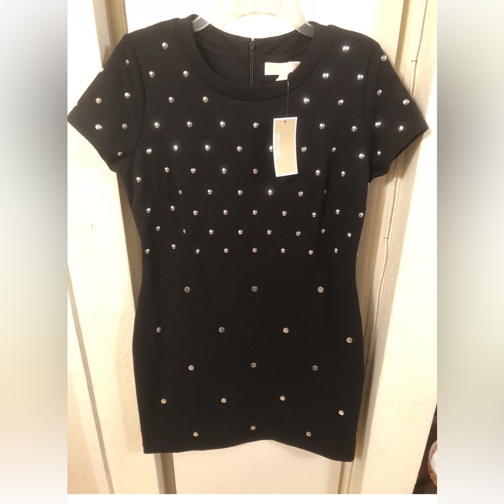 michael kors Black Short Dress With Studs Size P/L